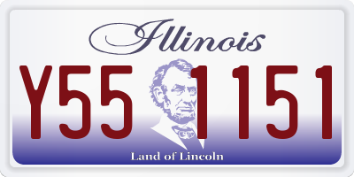 IL license plate Y551151