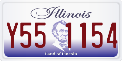 IL license plate Y551154