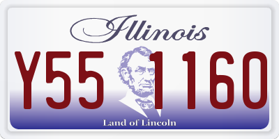 IL license plate Y551160