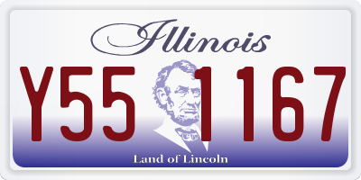 IL license plate Y551167