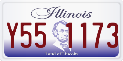 IL license plate Y551173