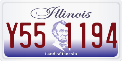 IL license plate Y551194