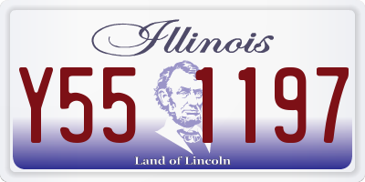 IL license plate Y551197