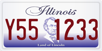 IL license plate Y551233