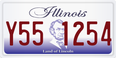 IL license plate Y551254