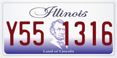 IL license plate Y551316