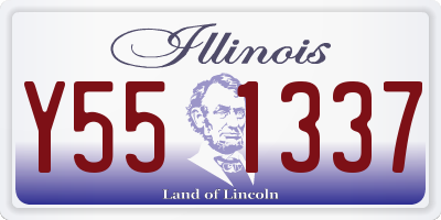 IL license plate Y551337