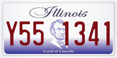 IL license plate Y551341