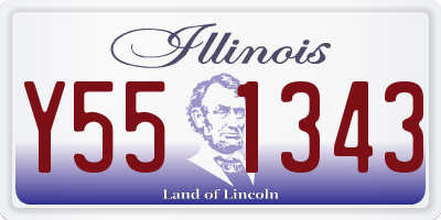 IL license plate Y551343