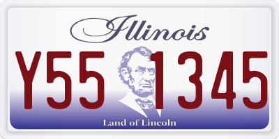 IL license plate Y551345