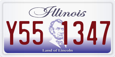 IL license plate Y551347