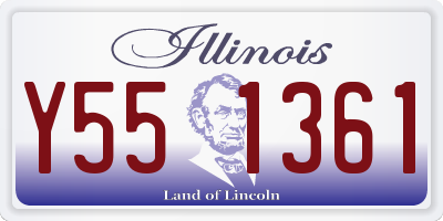 IL license plate Y551361