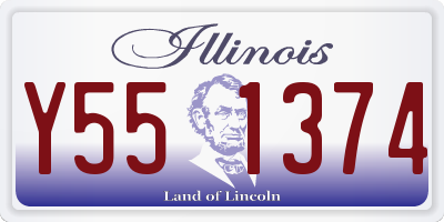 IL license plate Y551374