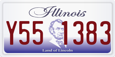 IL license plate Y551383