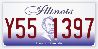 IL license plate Y551397