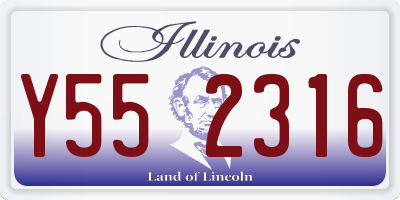 IL license plate Y552316