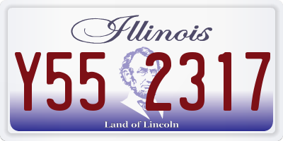 IL license plate Y552317