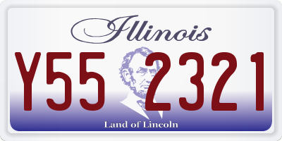 IL license plate Y552321