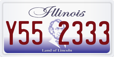 IL license plate Y552333