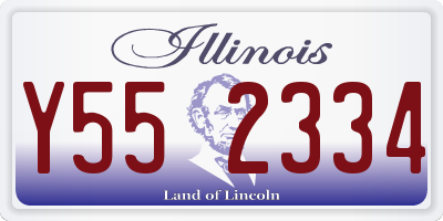 IL license plate Y552334