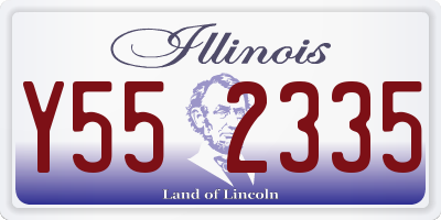 IL license plate Y552335