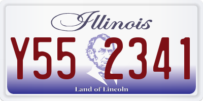 IL license plate Y552341