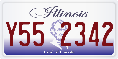 IL license plate Y552342