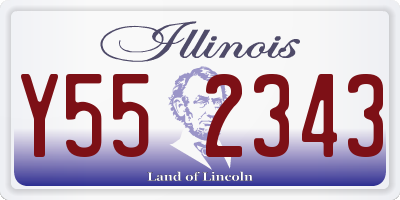IL license plate Y552343