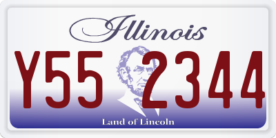 IL license plate Y552344