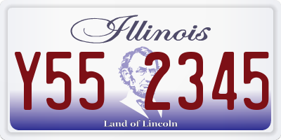 IL license plate Y552345