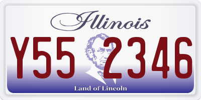 IL license plate Y552346