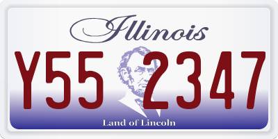 IL license plate Y552347
