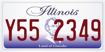 IL license plate Y552349