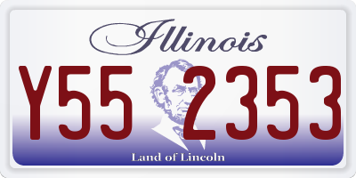 IL license plate Y552353