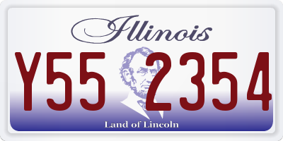 IL license plate Y552354