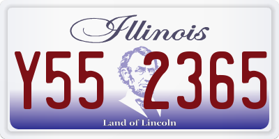 IL license plate Y552365