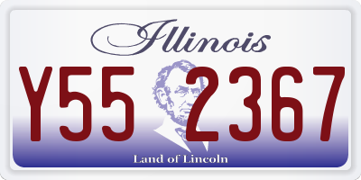 IL license plate Y552367