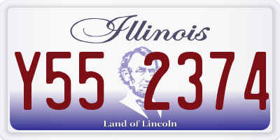 IL license plate Y552374