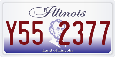 IL license plate Y552377