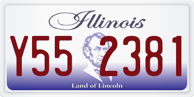 IL license plate Y552381