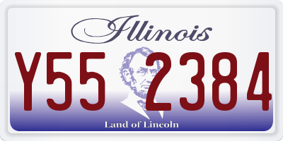IL license plate Y552384