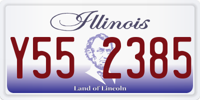 IL license plate Y552385