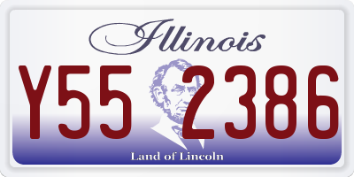 IL license plate Y552386
