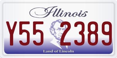 IL license plate Y552389