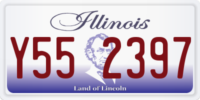 IL license plate Y552397