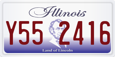 IL license plate Y552416