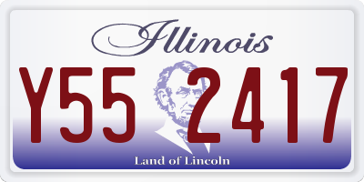 IL license plate Y552417