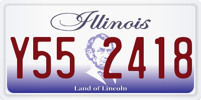 IL license plate Y552418