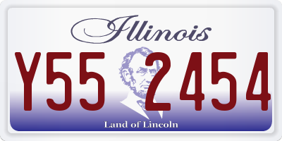 IL license plate Y552454