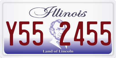 IL license plate Y552455
